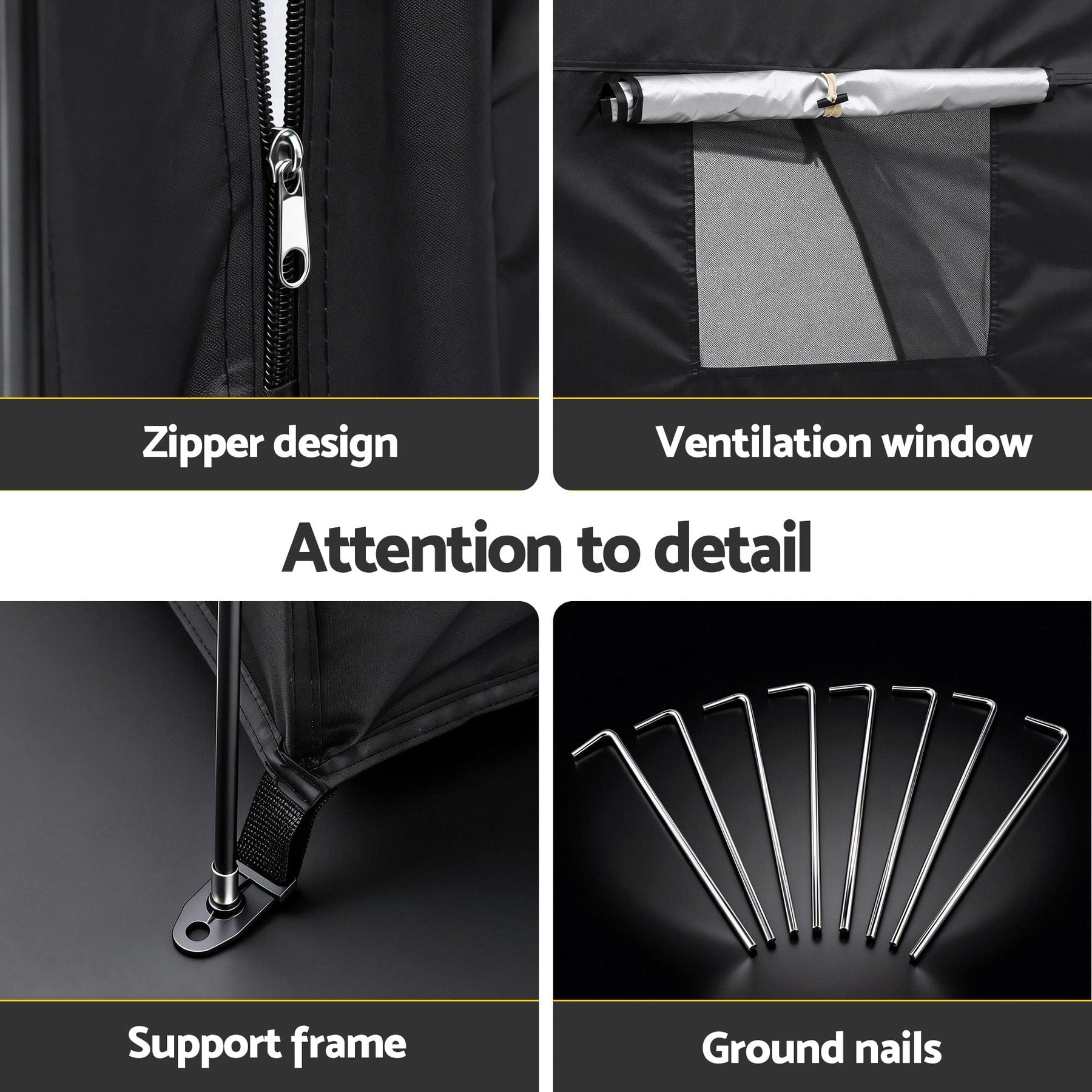 Giantz Bike Storage Tent Outdoor Waterproof UV Resistant Shelter w/ Ventilation - SportZone.co.nz