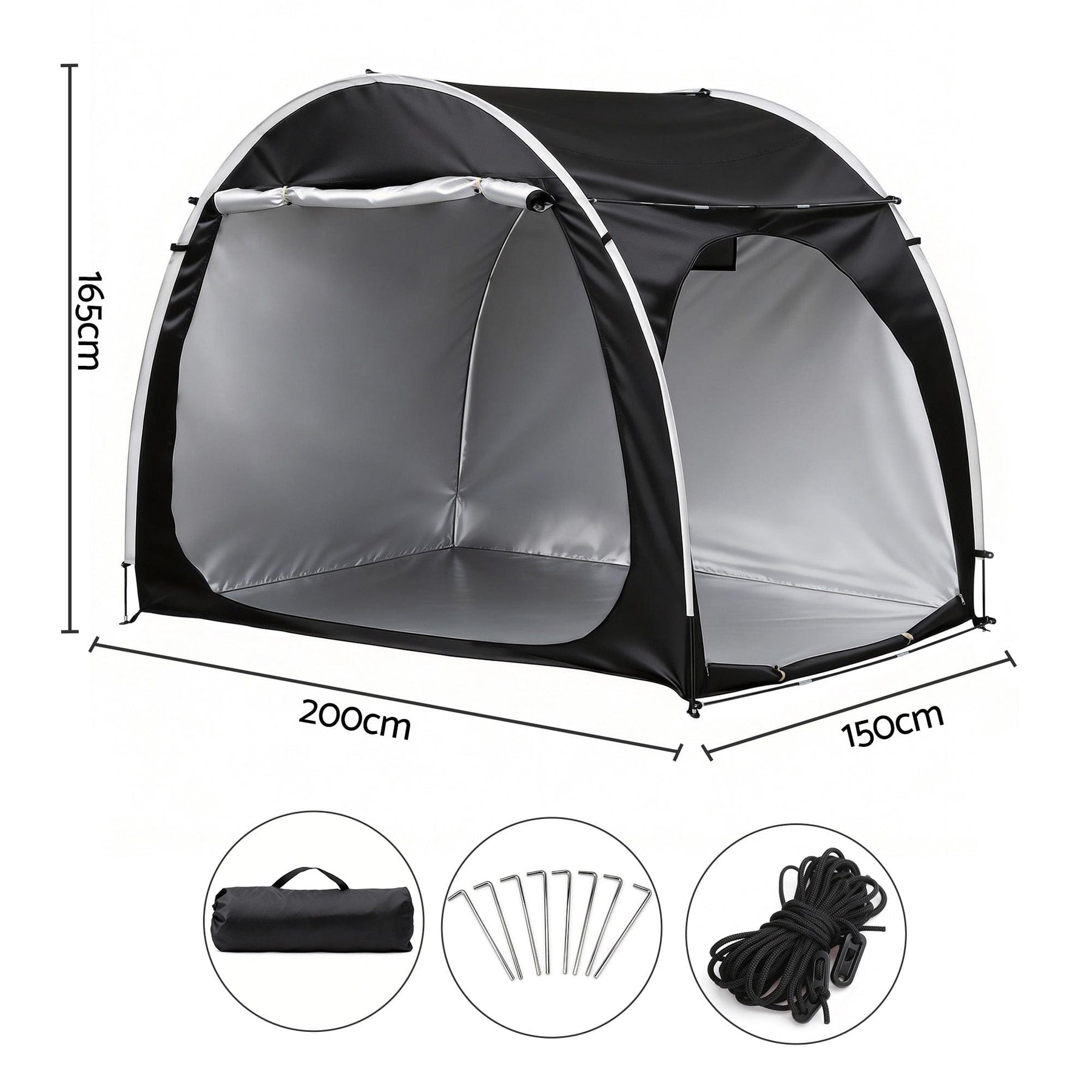 Giantz Bike Storage Tent Outdoor Waterproof UV Resistant Shelter w/ Ventilation - SportZone.co.nz