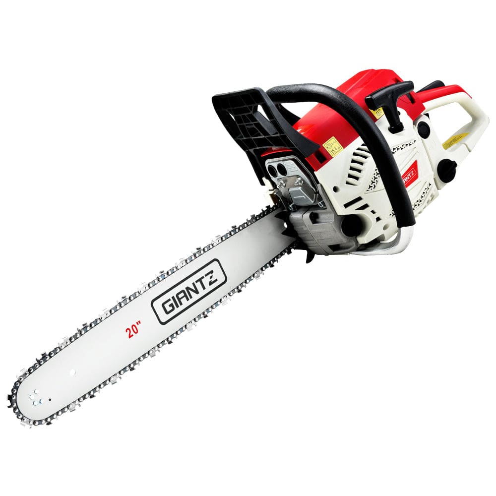 Giantz Chainsaw Petrol 62CC 20" Bar Commercial E - Start Pruning Chain Saw - SportZone.co.nz