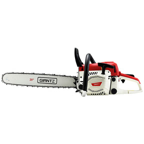 Giantz Chainsaw Petrol 62CC 20" Bar Commercial E - Start Pruning Chain Saw - SportZone.co.nz
