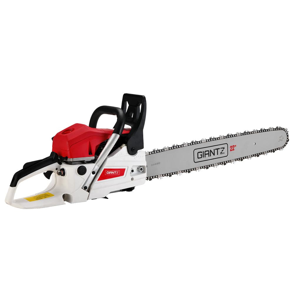 Giantz Chainsaw Petrol 62CC 22" Bar Commercial E - Start Pruning Chain Saw - SportZone.co.nz