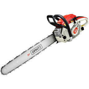 Giantz Chainsaw Petrol 92CC 24" Bar Commercial E - Start Pruning Chain Saw - SportZone.co.nz