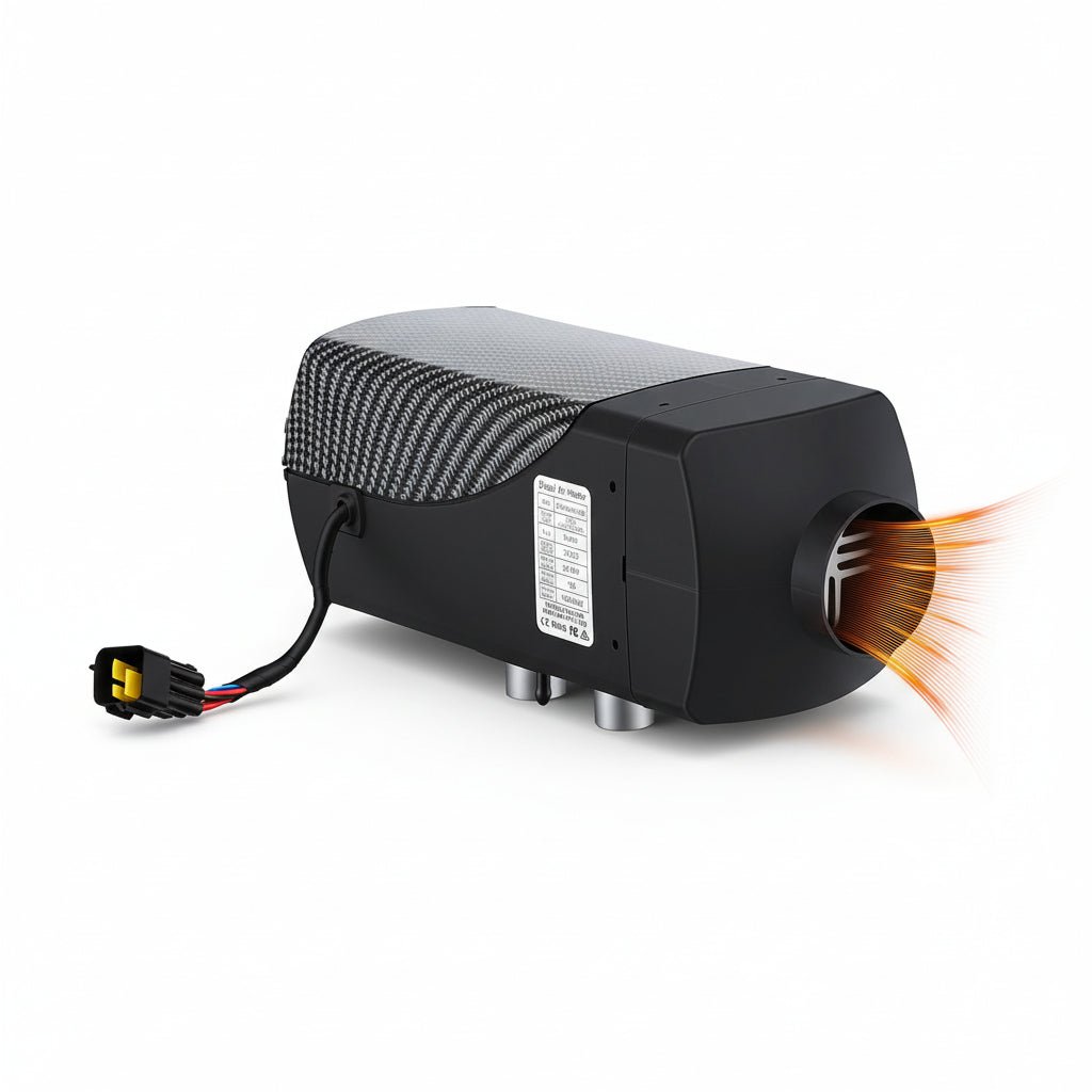 Giantz Diesel Air Heater 12 - 24V 2KW LCD Display Remote Control for Car Bus RV Indoor Black - SportZone.co.nz