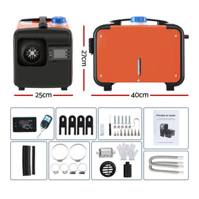 Giantz Diesel Air Heater All - in - one 12/24V 5KW LCD Remote Control for Car RV Indoors machinery - SportZone.co.nz
