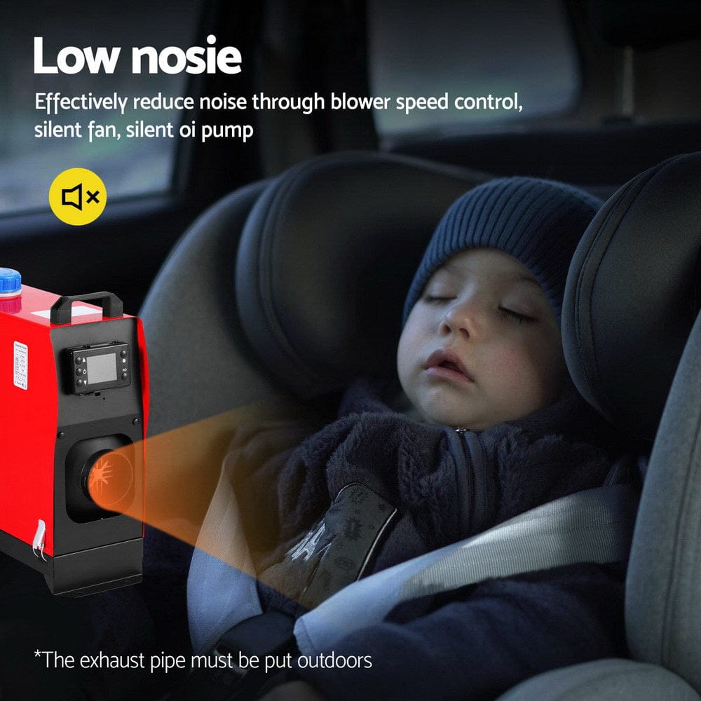 Giantz Diesel Air Heater All - in - one 12V 5KW LCD Remote Control for Car RV Indoors 2025 caravan machinery - SportZone.co.nz