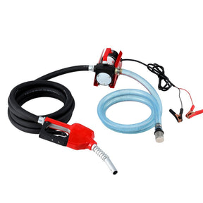 Giantz Fuel Transfer Pump Electric Diesel Kerosene Pump 12V DC 10GPM Nozzle Hose - SportZone.co.nz
