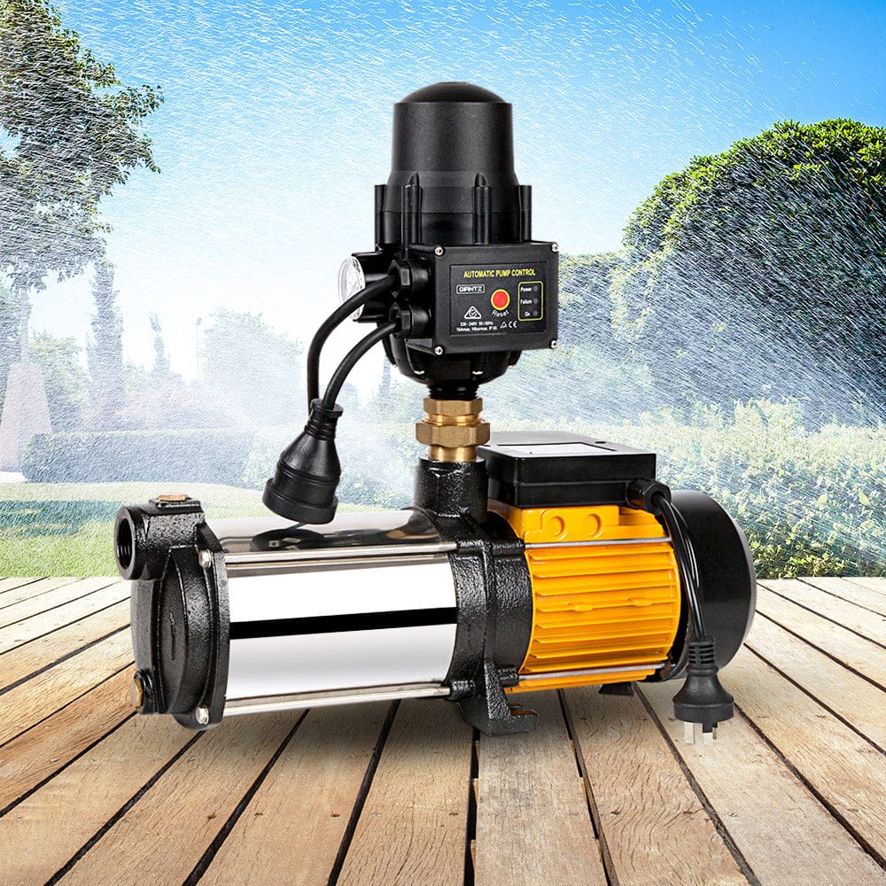 Giantz Garden Water Pump High Pressure 2500W 5 - Stage Tank Irrigation Black - SportZone.co.nz