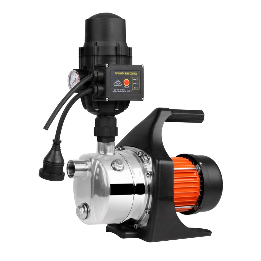 Giantz Garden Water Pump High Pressure 800W Tank Rain Farm Irrigation House Black - SportZone.co.nz