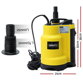 Giantz Garden Water Submersible Pump 750W Dirty Bore Sewerage Tank Well Steel - SportZone.co.nz