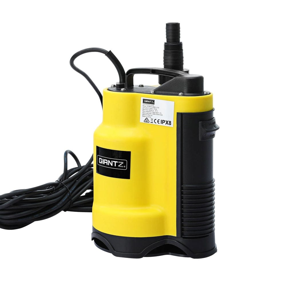Giantz Garden Water Submersible Pump 750W Dirty Bore Sewerage Tank Well Steel - SportZone.co.nz