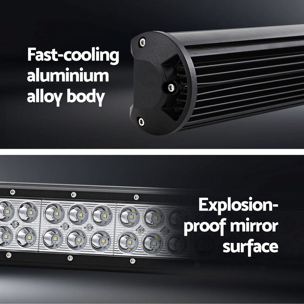 Giantz LED Driving Light 20 Inch Flood Spot Light Bar Driving Lamp Offroad Truck - SportZone.co.nz