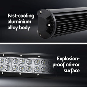 Giantz LED Driving Light 20 Inch Flood Spot Light Bar Driving Lamp Offroad Truck - SportZone.co.nz