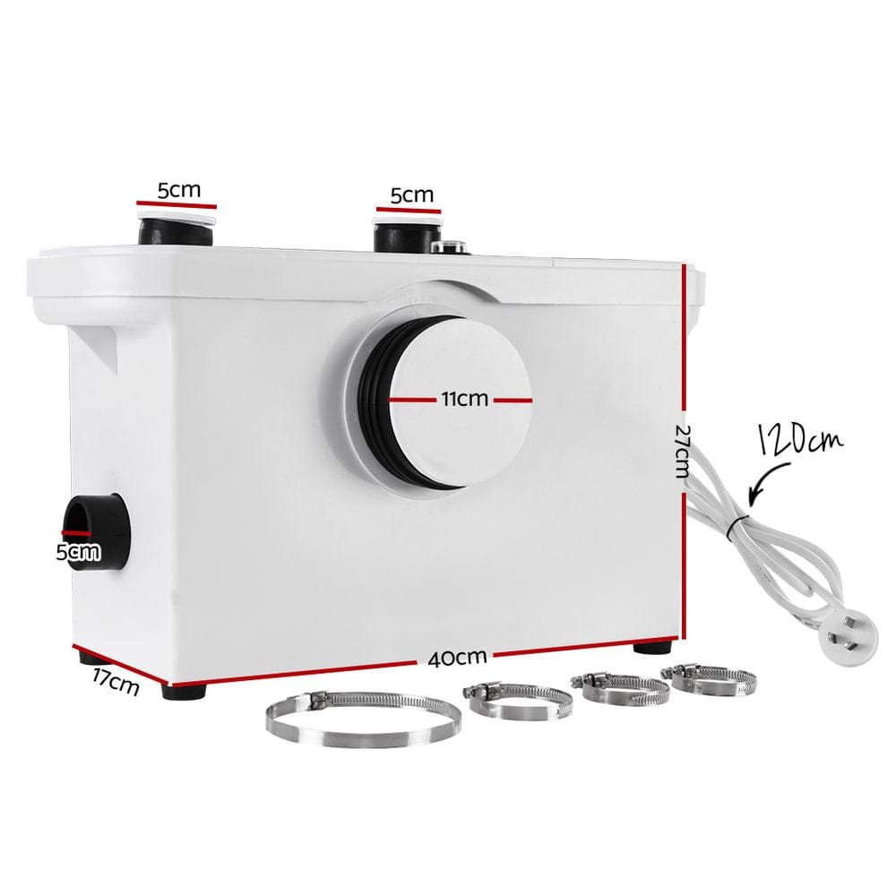 Giantz Macerator Sewerage Pump Waste Water Marine Toilet Disposal Laundry Unit - SportZone.co.nz