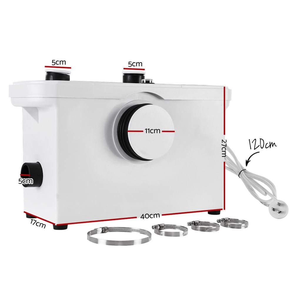 Giantz Macerator Sewerage Pump Waste Water Marine Toilet Disposal Laundry Unit - SportZone.co.nz