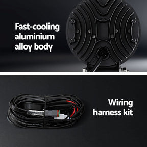 Giantz Pair LED Driving Lights 4.5 Inch Flood Spot Lights Car Truck SUV 12V 24V - SportZone.co.nz