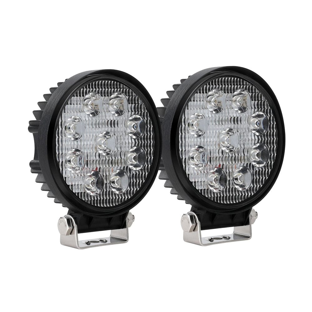 Giantz Pair LED Driving Lights 4.5 Inch Flood Spot Lights Car Truck SUV 12V 24V - SportZone.co.nz