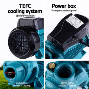 Giantz Peripheral Water Pump Automatic Controller Clean Garden Rain Tank 0.5HP - SportZone.co.nz