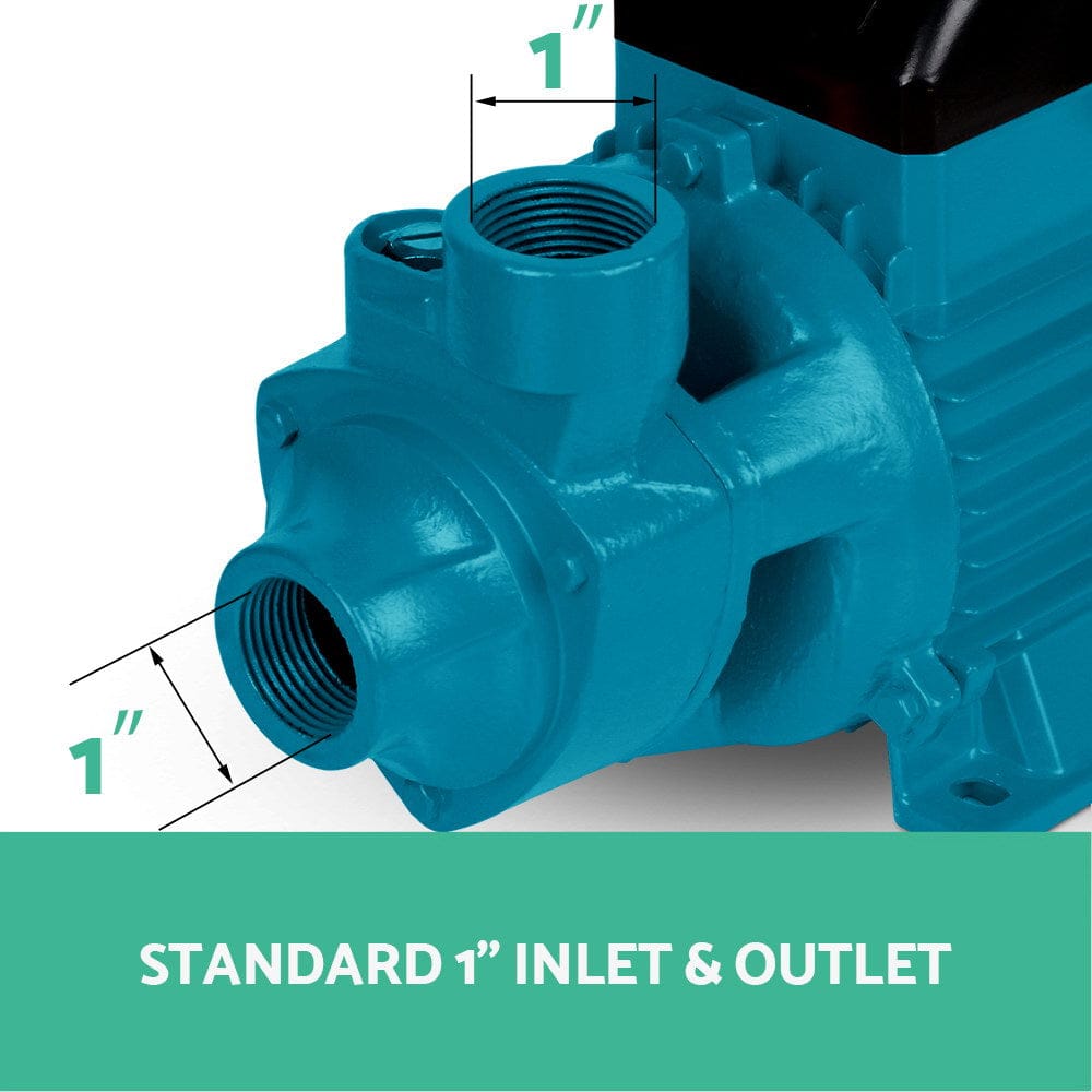 Giantz Peripheral Water Pump Garden Boiler Car Wash Auto Irrigation QB80 Yellow - SportZone.co.nz