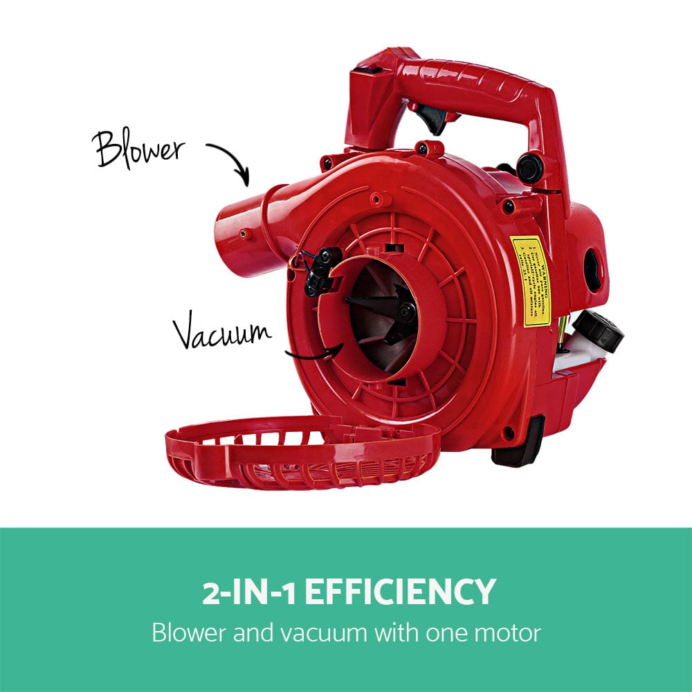 Giantz Petrol Leaf Blower Garden Vacuum Handheld Commercial Outdoor Tool 36CC - SportZone.co.nz