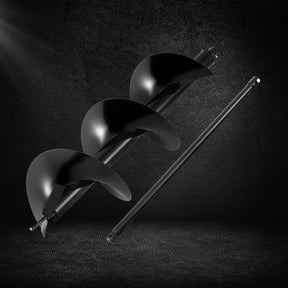 Giantz Post Hole Digger Auger Drill Bit 300mm with 80cm Extension Shaft Black - SportZone.co.nz
