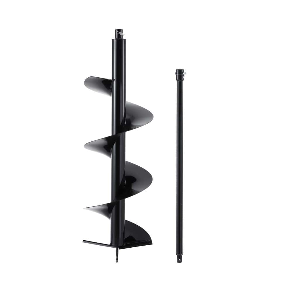 Giantz Post Hole Digger Auger Drill Bit 300mm with 80cm Extension Shaft Black - SportZone.co.nz