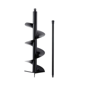 Giantz Post Hole Digger Auger Drill Bit 300mm with 80cm Extension Shaft Black - SportZone.co.nz