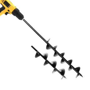 Giantz Power Garden Spiral Auger Hole Digger Earth Drill Bit 75x300 & 600mm - SportZone.co.nz