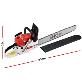 Giantz Pro Series 62CC Petrol Chainsaw – 20" Bar | Heavy - Duty Chainsaw - SportZone.co.nz