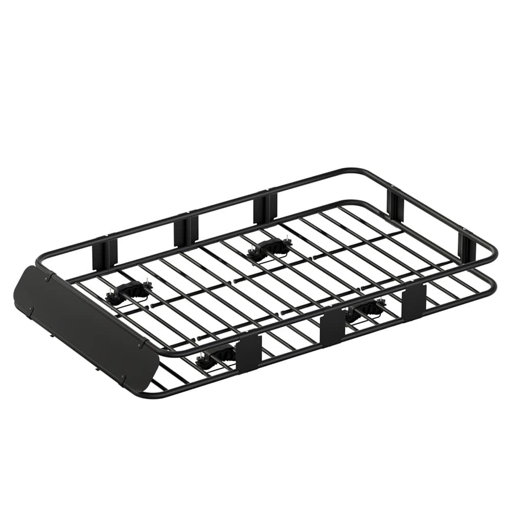 Giantz Universal Car Roof Rack Basket Luggage Vehicle Cargo Carrier 160cm Black - SportZone.co.nz