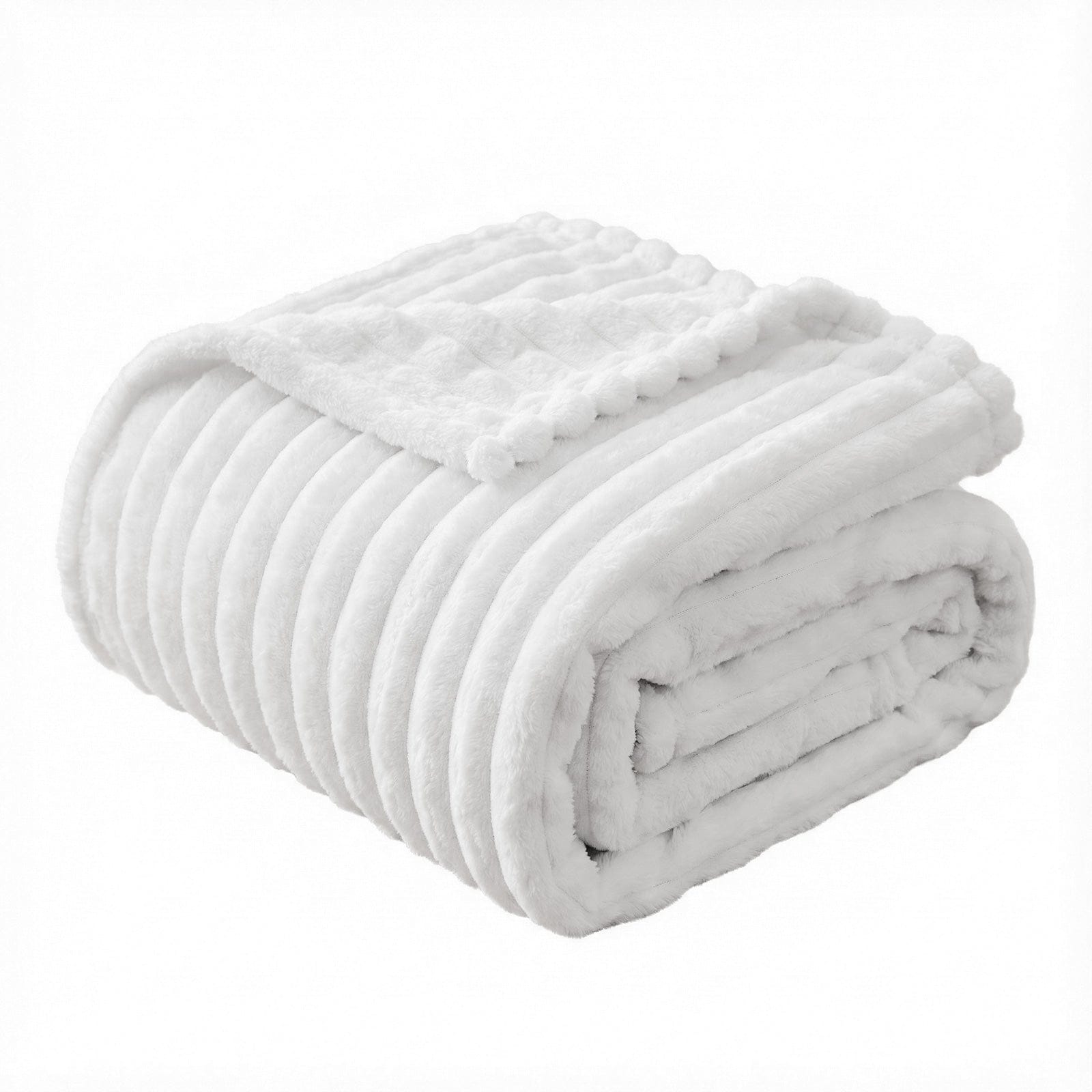 Giselle 203x230cm Throw Blanket Fleece Soft Lightweight Cozy Sofa Couch Bed Throw - SportZone.co.nz