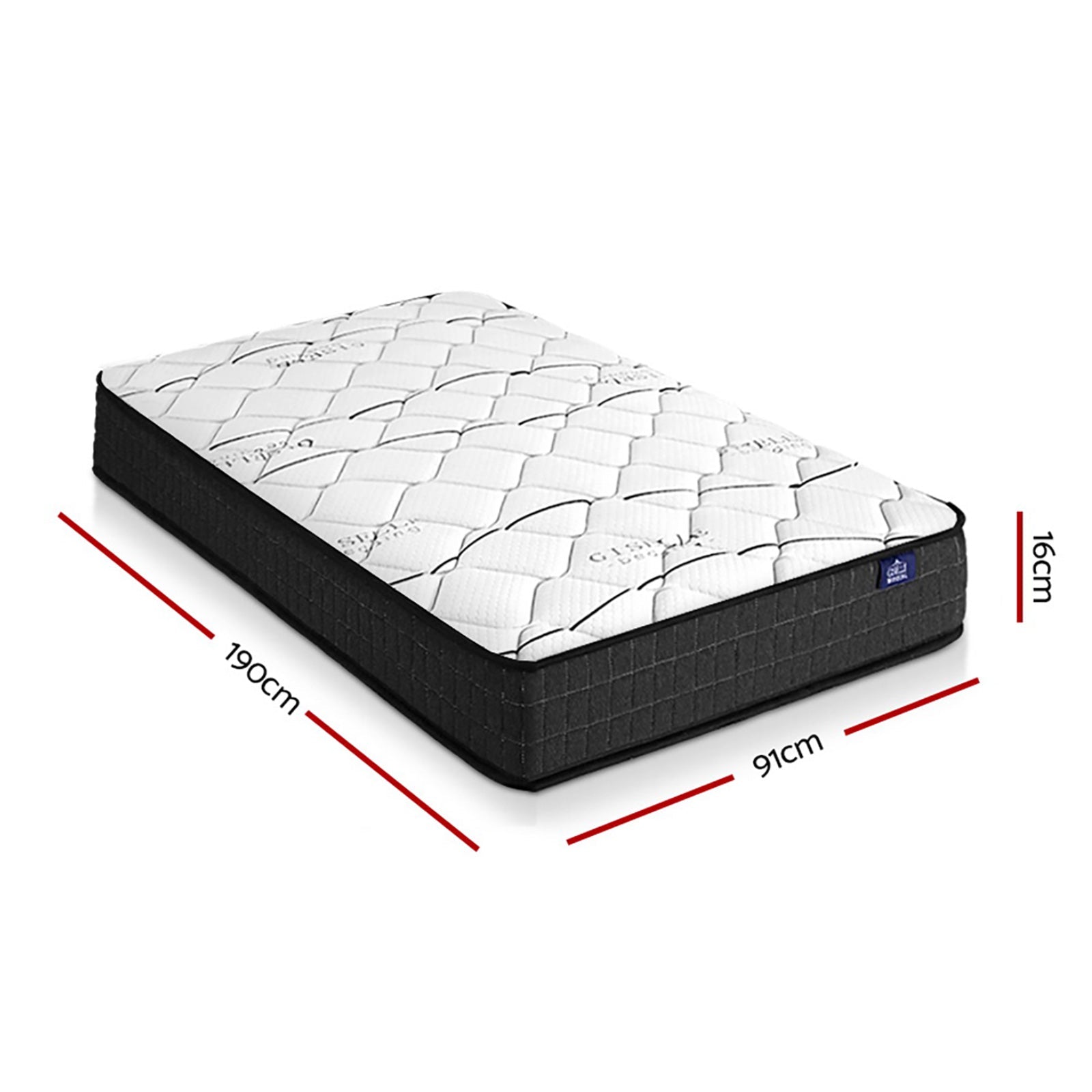 Giselle Bedding 16cm Mattress Medium Firm Single - SportZone.co.nz