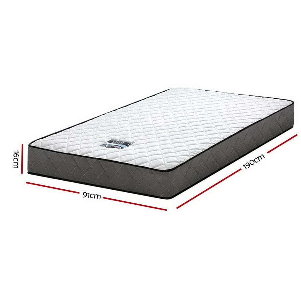 Giselle Bedding 16cm Mattress Tight Top Single - SportZone.co.nz