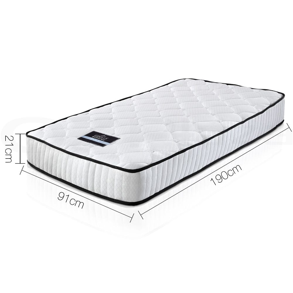 Giselle Bedding 21cm Mattress Tight Top Single - SportZone.co.nz