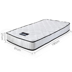 Giselle Bedding 21cm Mattress Tight Top Single - SportZone.co.nz