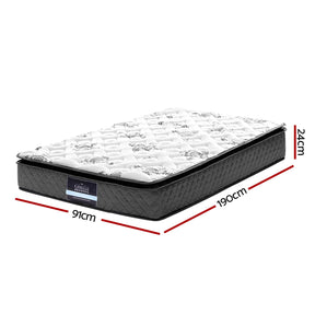 Giselle Bedding 24cm Mattress Pillow Top Single - SportZone.co.nz