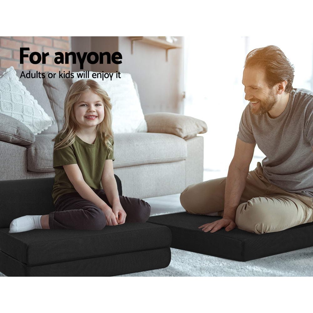 Giselle Bedding Foldable Mattress Folding Foam Bed Mat Black - SportZone.co.nz