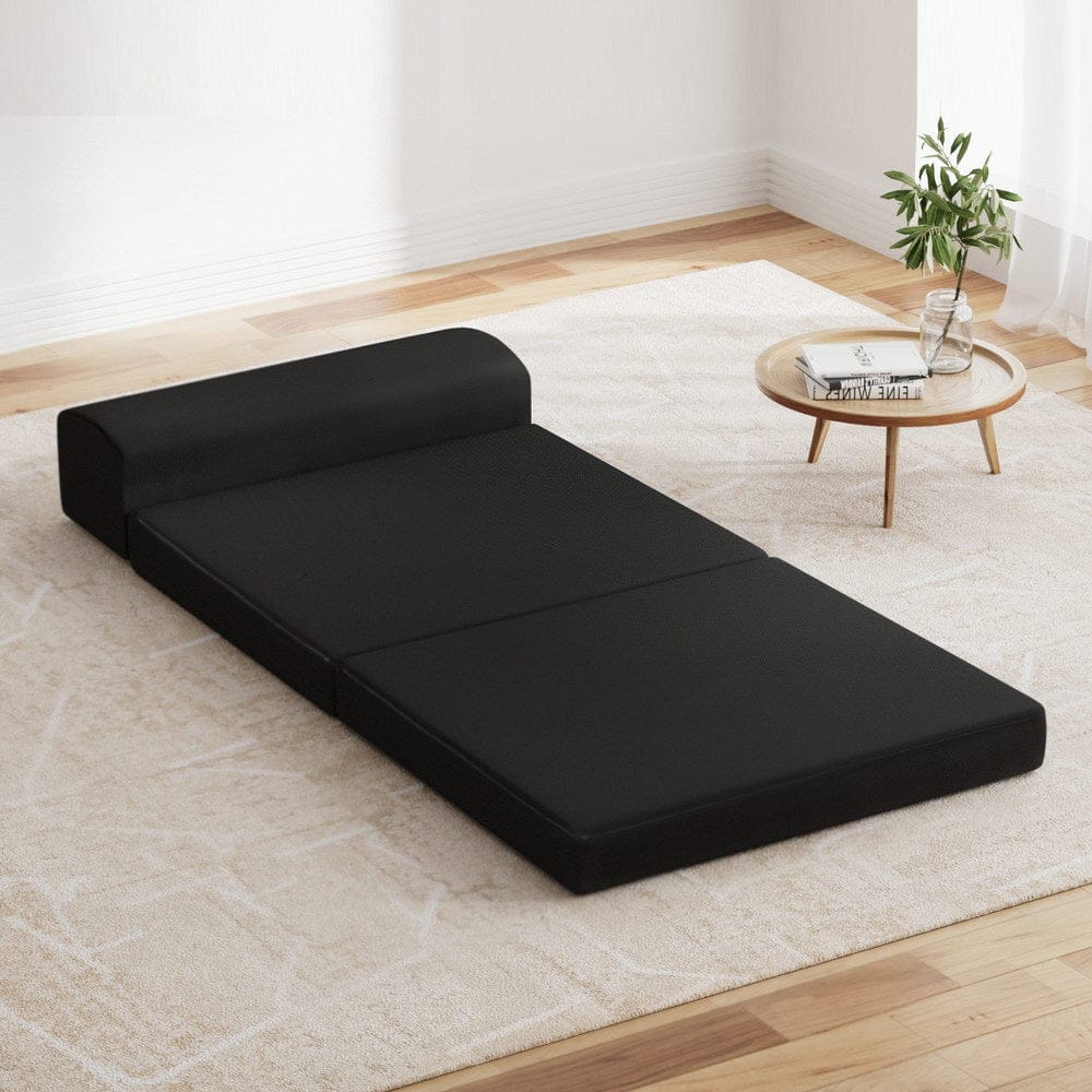 Giselle Bedding Foldable Mattress Folding Foam Bed Mat Black - SportZone.co.nz