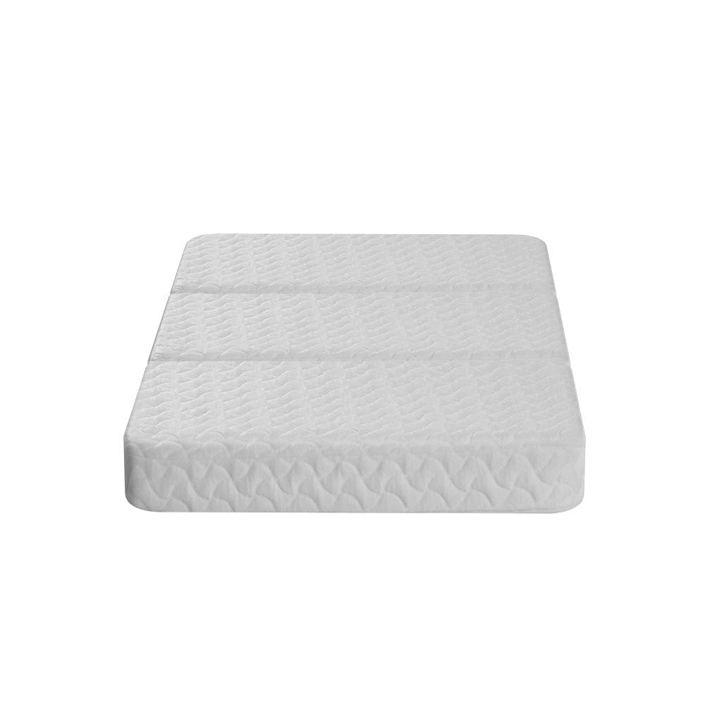 Giselle Bedding Foldable Mattress Folding Foam Cot Bed White - SportZone.co.nz