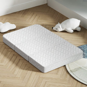 Giselle Bedding Foldable Mattress Folding Foam Cot Bed White - SportZone.co.nz