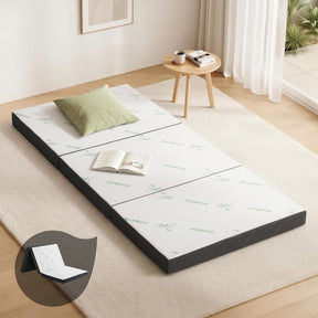Giselle Bedding Foldable Mattress Folding Foam Single Bamboo - SportZone.co.nz