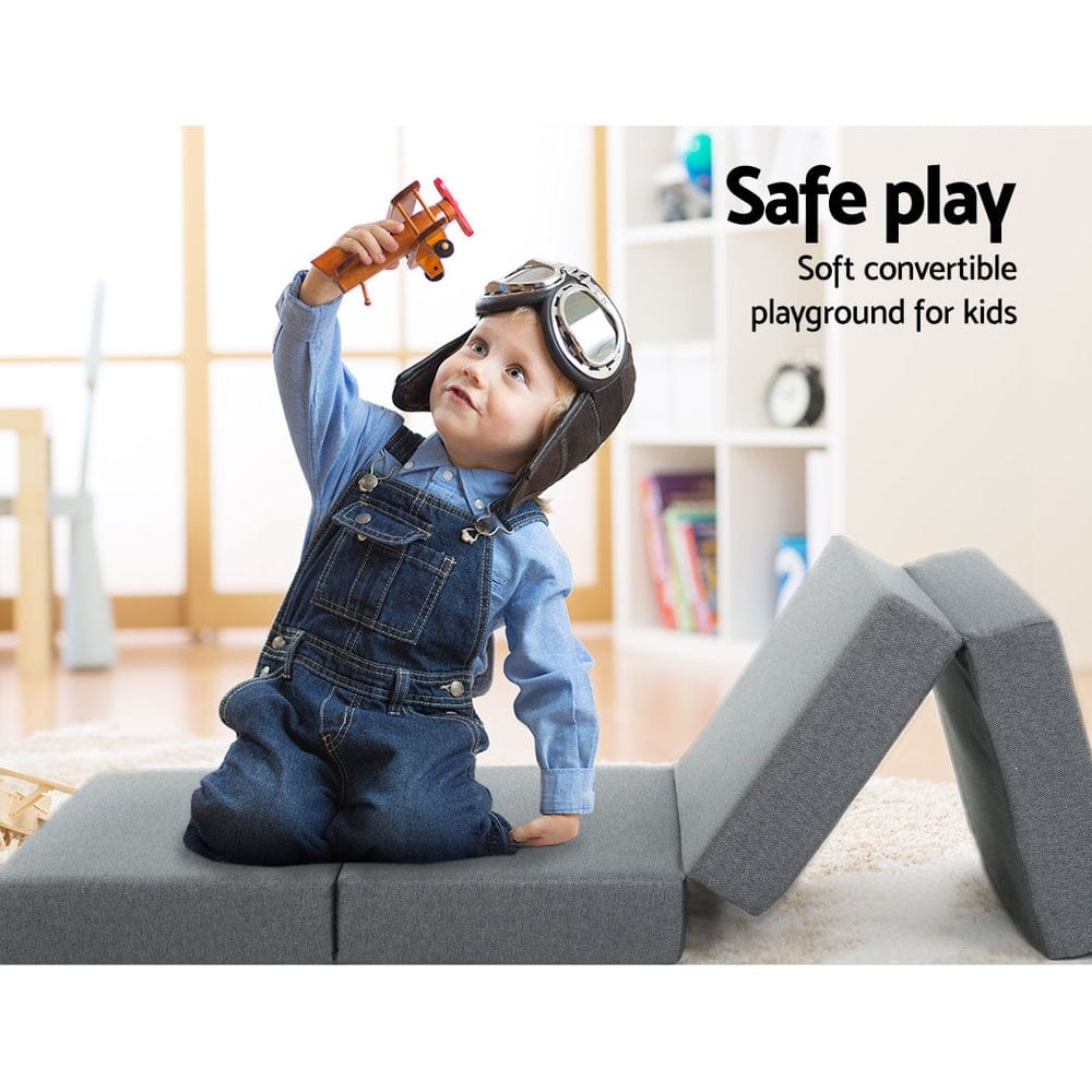 Giselle Bedding Foldable Mattress Folding Foam Single Grey - SportZone.co.nz