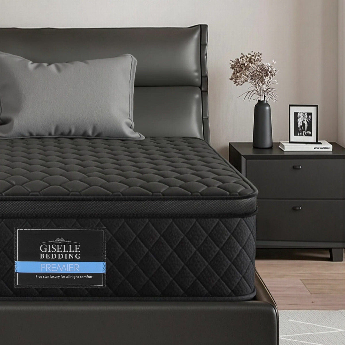 Giselle Bedding Mattress 34cm 5 - Zone Pocket Spring Egg - crate Memory Foam Single - SportZone.co.nz