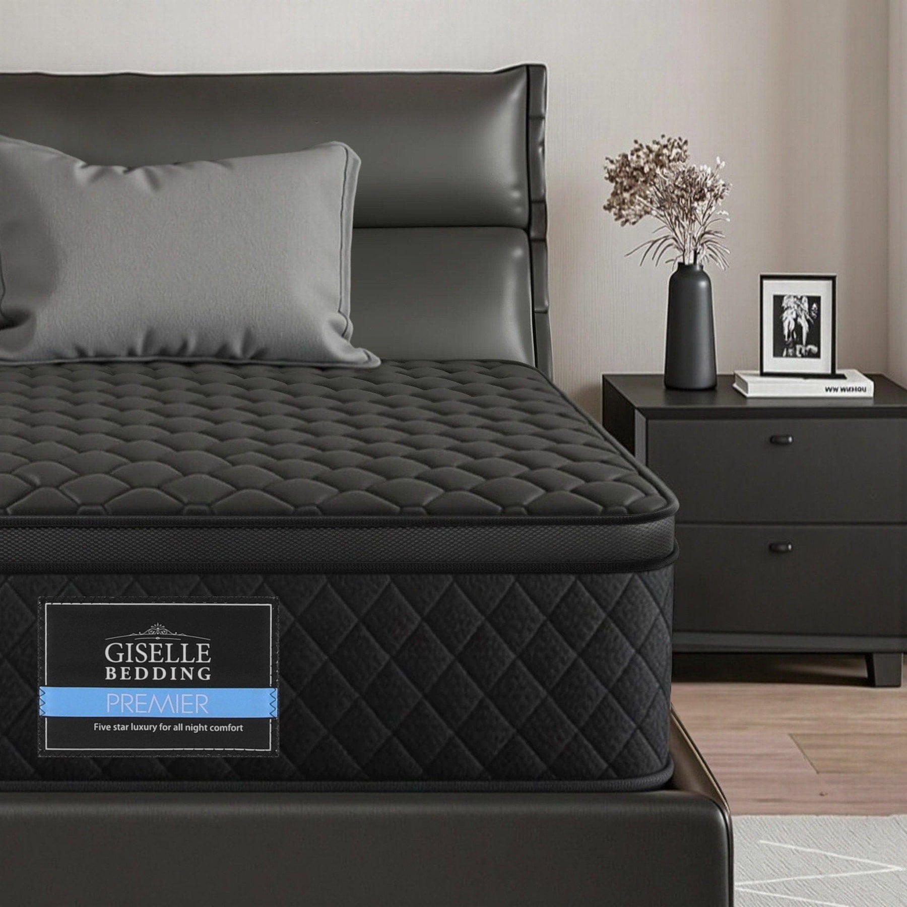 Giselle Bedding Mattress 34cm 5 - Zone Pocket Spring Egg - crate Memory Foam Single - SportZone.co.nz