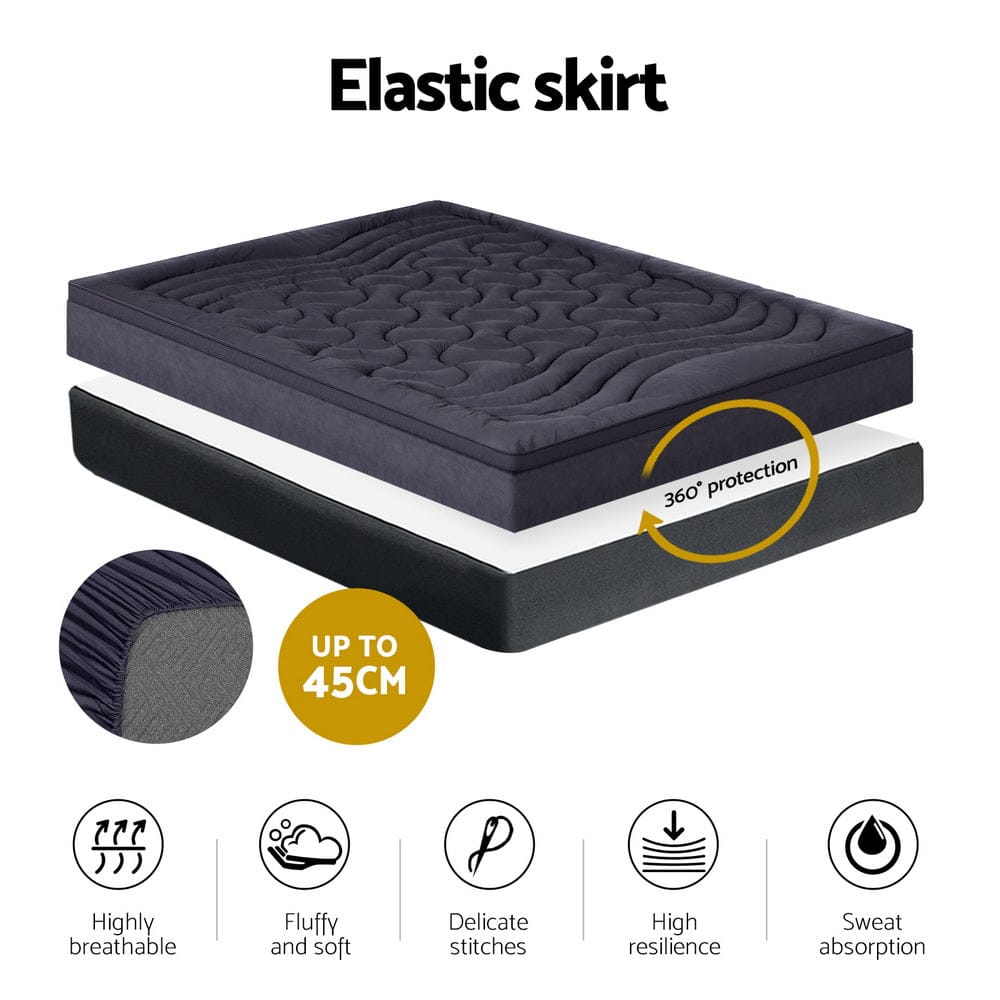 Giselle Bedding Mattress Topper Pillowtop 3 - Zone Double - SportZone.co.nz