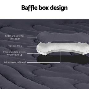 Giselle Bedding Mattress Topper Pillowtop 3 - Zone King - SportZone.co.nz
