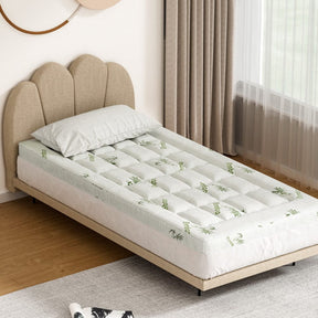 Giselle Bedding Mattress Topper Pillowtop Bamboo 7.5cm Single - SportZone.co.nz