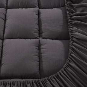 Giselle Bedding Mattress Topper Pillowtop Bamboo Charcoal Queen - SportZone.co.nz
