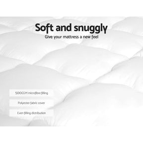 Giselle Bedding Mattress Topper Pillowtop - King - SportZone.co.nz