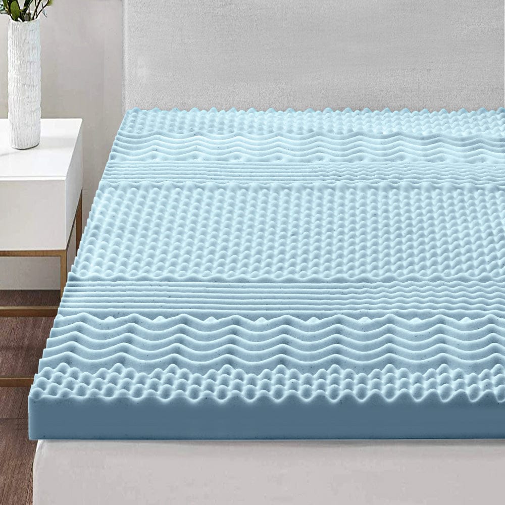 Giselle Bedding Memory Foam Mattress Topper 7 - Zone 8cm Double - SportZone.co.nz