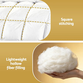 Giselle Bedding Queen Size 400GSM Microfiber Quilt All Season Duvet Quilts Comforter Winter Summer - SportZone.co.nz